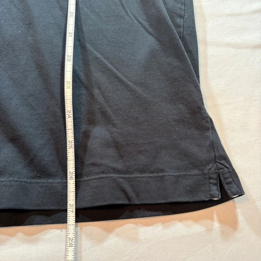 Banana Republic Polo Shirt Mens Large Black Pima Cotton Short Sleeve Casual